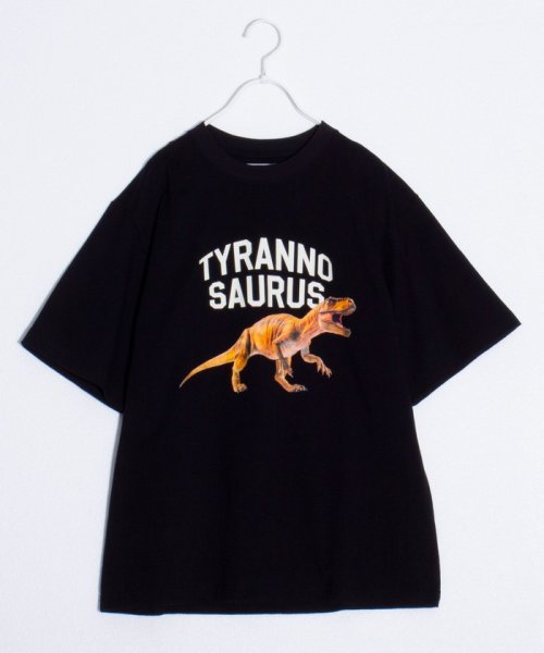 FREDYMAC(フレディマック)/【FREDYMAC/フレディマック】dinosaur クルーネックプリントTシャツ マックT/ブラック