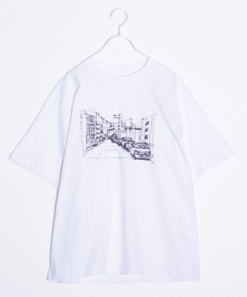 FREDYMAC(フレディマック)/【FREDYMAC/フレディマック】Handwritten TOWN プリントTシャツ マックT/ホワイト