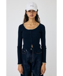 moussy/TULLE TRIM カーディガン/505976367