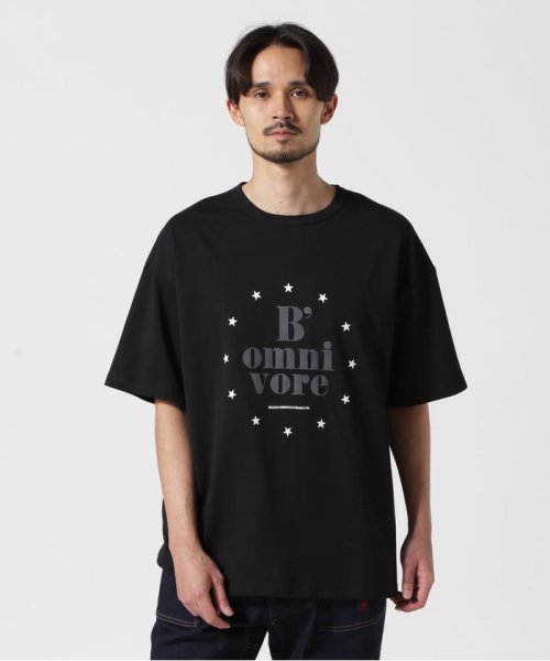 BEAVER(ビーバー)/B omnivore/ビーオムニボー  STAR S/S Tee/ブラック