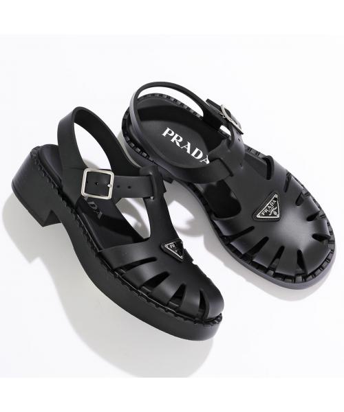 PRADA サンダル 1X857M 3LKK ラバー ストラップ