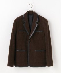 JOURNAL STANDARD/【ERNEST W. BAKER】LEATHER TRIM SINGLE BREASTED BLAZER/505977176