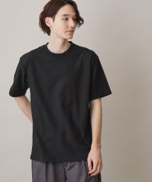 THE SHOP TK(ザ　ショップ　ティーケー)/リンクスジャガード半袖Tシャツ/ブラック（019）
