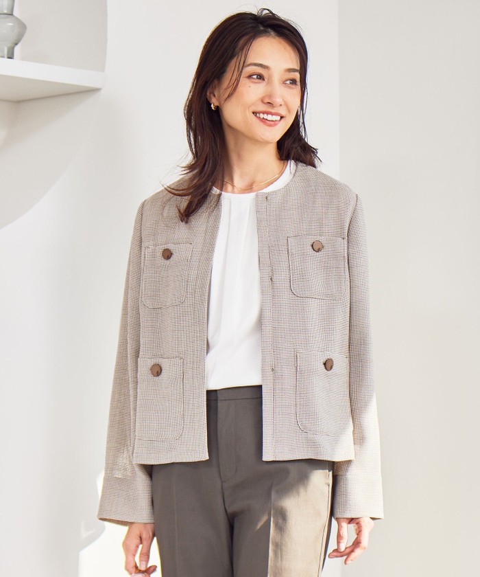 グリーン系｜ジャケット｜自由区 (Lサイズ)(ジユウクエル)｜阪急百貨店