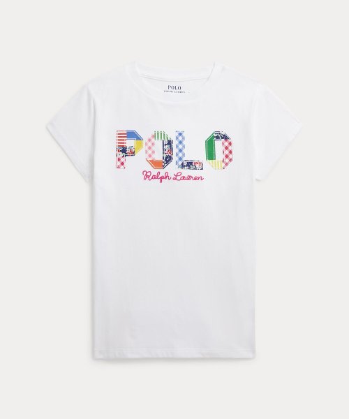 POLO RALPH LAUREN(POLO RALPH LAUREN)/(ガールズ 7才～16才)ミックスドロゴ コットン ジャージー Tシャツ/100ホワイト
