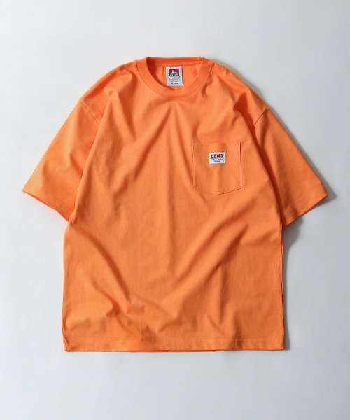 ZIP FIVE(ジップファイブ)/別注ピスネームポケTシャツ/オレンジ