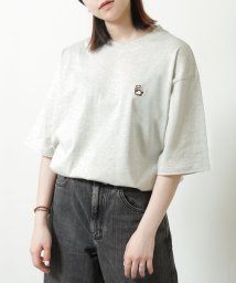 ZIP FIVE/動物刺繍Tシャツ/505281717