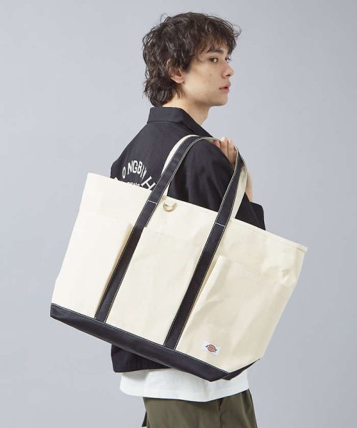ABAHOUSE(ABAHOUSE)/【Dickes /ディッキーズ】CANVAS TOTE L/トートバッグ/ブラック