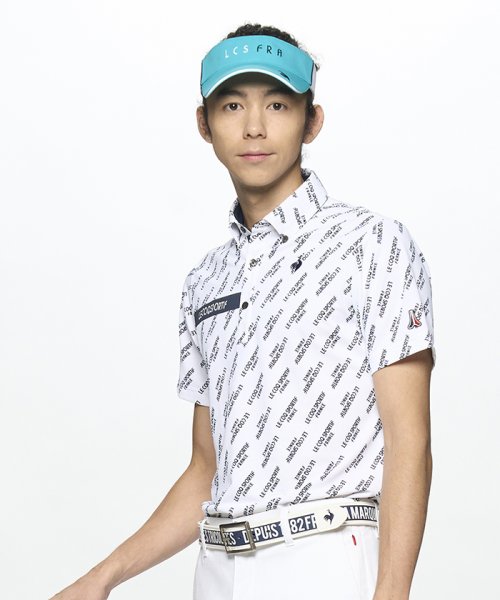 le coq sportif GOLF (ルコックスポルティフ（ゴルフ）)/【ストレッチフォーサー】小柄半袖シャツ/ホワイト