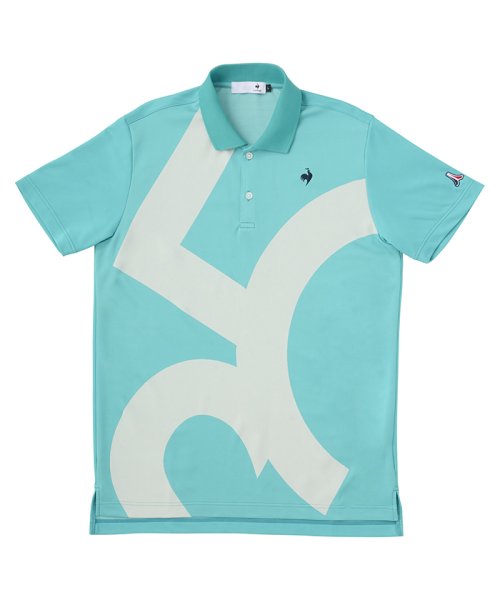 le coq sportif GOLF (ルコックスポルティフ（ゴルフ）)/ジャガード半袖シャツ/グリーン