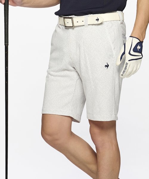 le coq sportif GOLF (ルコックスポルティフ（ゴルフ）)/ヘランカニットショートパンツ/ホワイト