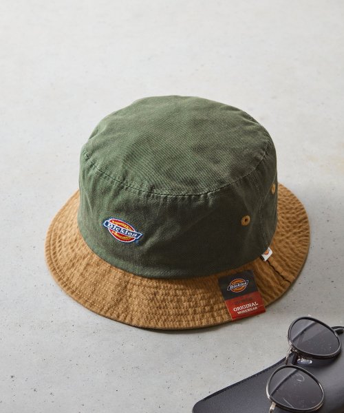 Dickies(Dickies)/Dickies EX ICON TWO TONE BUCKET HAT/モスグリーン