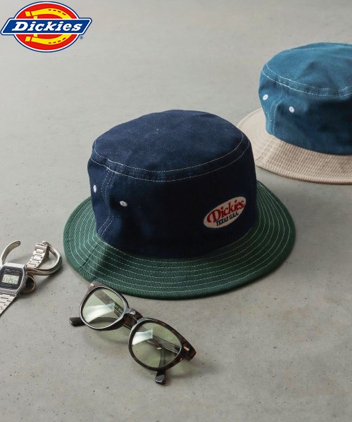 Dickies(Dickies)/Dickies EX WAPPEN BUCKET HAT/インディゴ