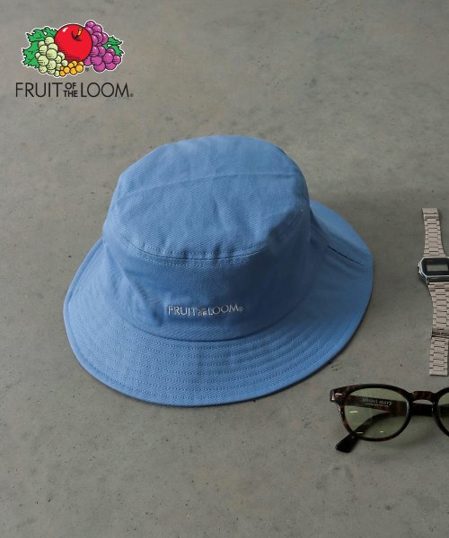 FRUIT OF THE LOOM(フルーツオブザルーム)/FRUIT OF THE LOOM LOGO BUCKET HAT/サックス