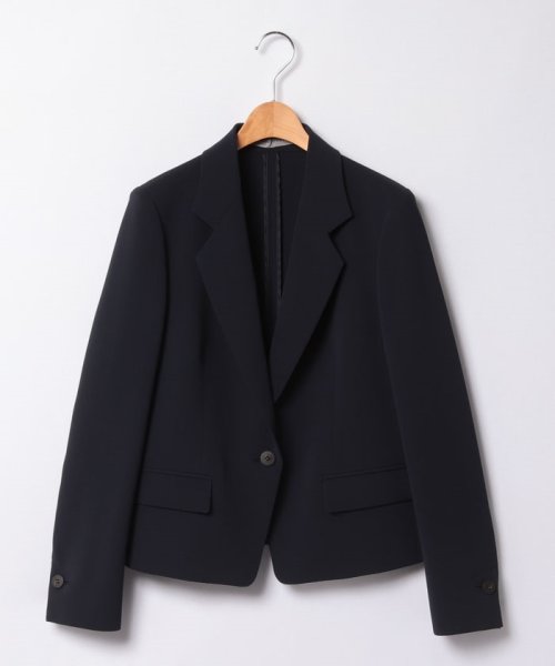 theory luxe Live こぼれおち パンツスーツ ノーカラージャケット 紺