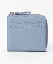  NINA NINA RICCI(ニナ・ニナ　リッチ)/L字ファスナー折財布【オンデュレパース】/スカイブルー