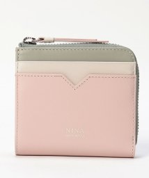 NINA NINA RICCI(ニナ・ニナ　リッチ)/L字ファスナー折財布【タングラムパース】/ピンク