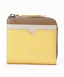  NINA NINA RICCI(ニナ・ニナ　リッチ)/L字ファスナー折財布【タングラムパース】/マスタード