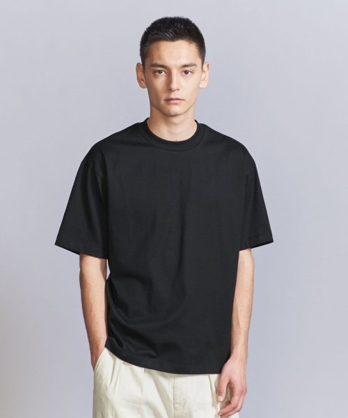 BEAUTY&YOUTH UNITED ARROWS(ビューティーアンドユース　ユナイテッドアローズ)/ギザコットン SUPERB クルーネック Tシャツ/BLACK