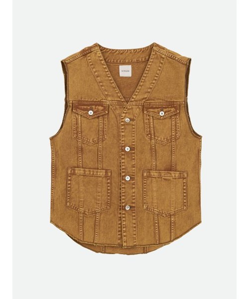 セール】VINTAGE LIKE DENIM VEST JACKET(505971498) | ナウンレス 