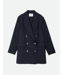 NOUNLESS(ナウンレス)/SHOULDER SLIT BLAZER JACKET/NAVY