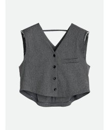 NOUNLESS(ナウンレス)/RETRO PADDED VEST JACKET/GRAY