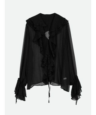 NOUNLESS/AIRY RUFFLE OVER BLOUSE/505971503