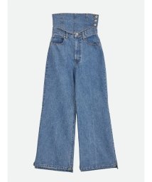 NOUNLESS/CORSET WITH WIDE DENIM PANTS/505971505