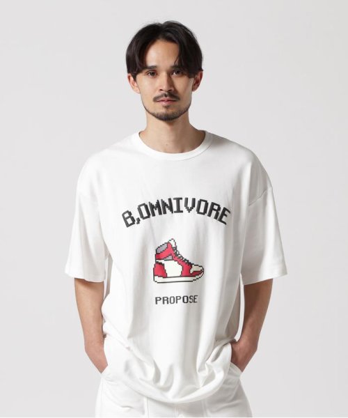 BEAVER(ビーバー)/B omnivore/ビーオムニボー　SNEAKERS S/S Tee/ホワイト