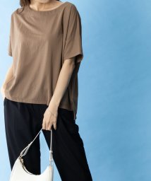 MAC HOUSE(women)/SARARI サラリ NAVY レギュラー丈Tシャツ MH846－700/505977684