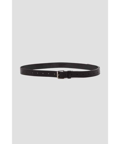 MARGARET HOWELL(マーガレット・ハウエル)/OILED ITALIAN LEATHER BELT/BLACK