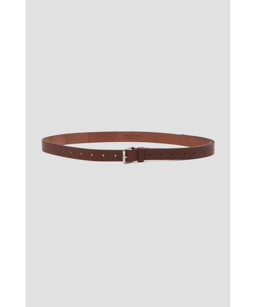 MARGARET HOWELL(マーガレット・ハウエル)/OILED ITALIAN LEATHER BELT/BROWN