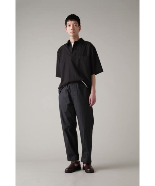 MARGARET HOWELL(マーガレット・ハウエル)/STRIPED DENSE COTTON POPLIN/DARKCHARCOAL4