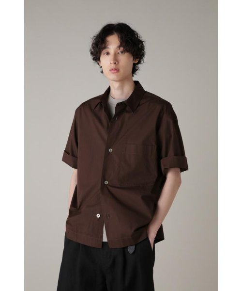 MARGARET HOWELL(マーガレット・ハウエル)/DRY COTTON POPLIN/DARKBROWN2