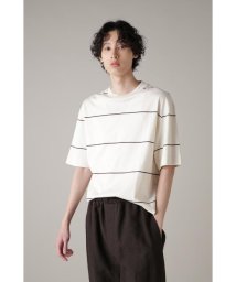 MARGARET HOWELL(マーガレット・ハウエル)/SPACED STRIPE COTTON JERSEY/IVORY1