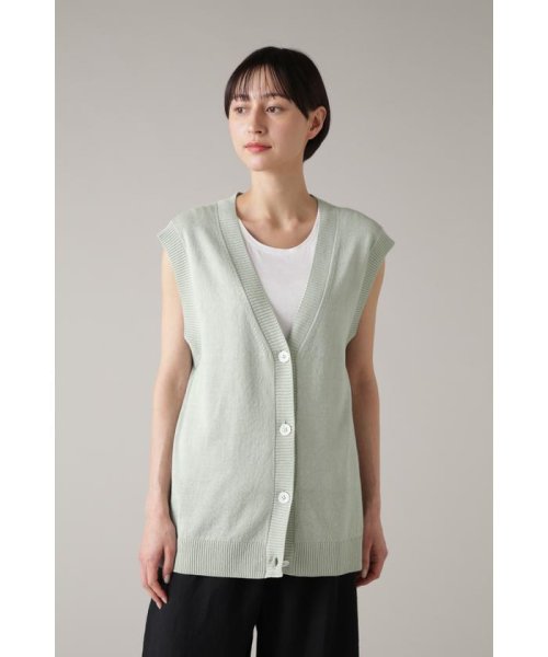 MARGARET HOWELL HOLD GOODS(マーガレット・ハウエル　ハウスホールドグッズ)/TWISTED LINEN COTTON/PALEGREEN1