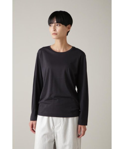 MARGARET HOWELL HOLD GOODS(マーガレット・ハウエル　ハウスホールドグッズ)/SUPERFINE COTTON JERSEY/BLACK