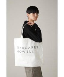 MARGARET HOWELL HOLD GOODS(マーガレット・ハウエル　ハウスホールドグッズ)/COTTON LOGO BAG/WHITE