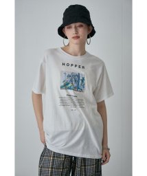 ROSE BUD(ローズバッド)/Edward Hopper グラフィックTシャツ/ホワイト