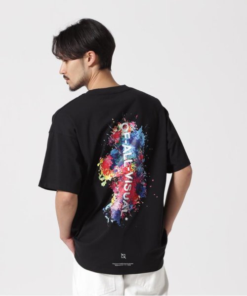 LHP(エルエイチピー)/A4A/エーフォーエー/PAINT s/s TEE/ブラック