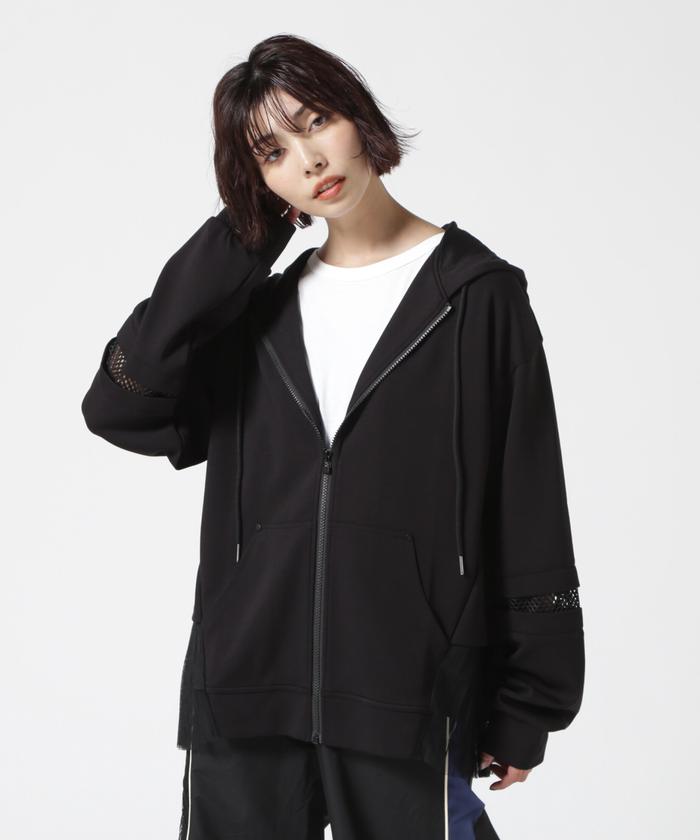 AULA AILA/アウラアイラ/別注プリーツフーディー - パーカーオンライン