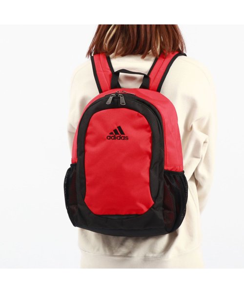 adidas(adidas)/アディダス リュック 通学 adidas 小さめ アウトドア 軽量 キッズ 19L A4 ブランド 小学生 遠足 リュックサック 塾 ジュニア 63794/レッド