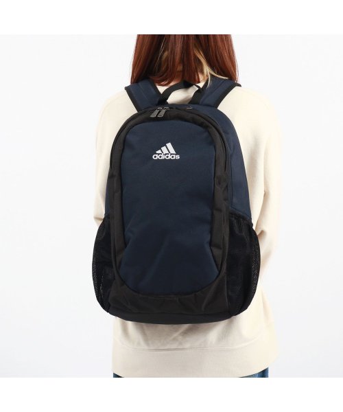 Adidas(アディダス)/アディダス リュック 大容量 通学 adidas 軽量 おしゃれ リュックサック バックパック デイパック 高校生 中学生 A4 B4 27L 63795/ネイビー