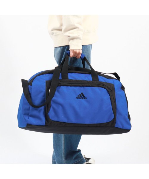 Adidas(アディダス)/アディダス ボストンバッグ 大容量 旅行 修学旅行 高校生 1泊 2泊 3泊 adidas ゴルフ 軽量 2WAY ブランド 中学生 B4 48L 63797/ブルー