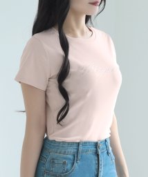 JULIA BOUTIQUE(ジュリアブティック)/MignonビジューロゴTシャツ[即納]24010/ピンク