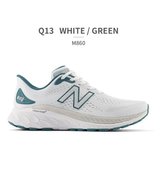 new balance(ニューバランス)/ニューバランス new balance メンズ M860 フレッシュフォーム エックス Fresh Foam X v13 Q13 Z13/ホワイト系1