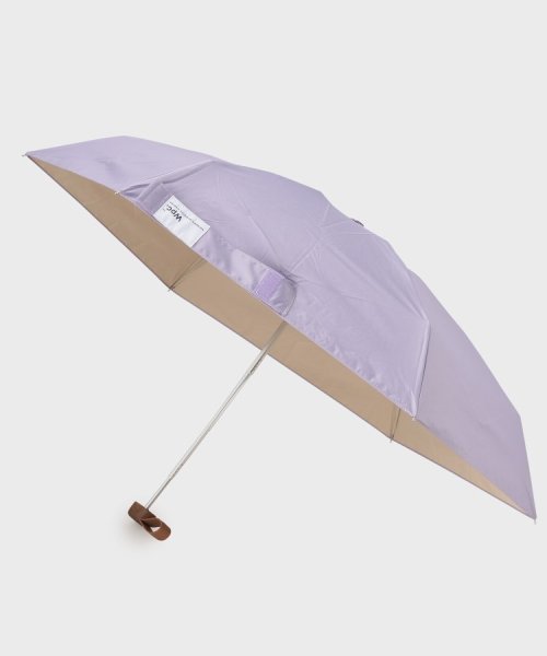 GALLEST(ギャレスト)/【Wpc．】晴雨兼用折りたたみ傘/ラベンダー（080）