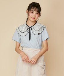 JENNI love/【セットアイテム】ドットチュール付けえり付きTシャツ/505983426