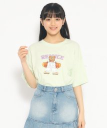 PINK-latte/【ニコラ4月号掲載】スケボーベアTシャツ/505983472