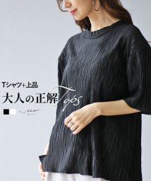 Vieo/Tシャツ＋上品 大人の正解トップス/505983575